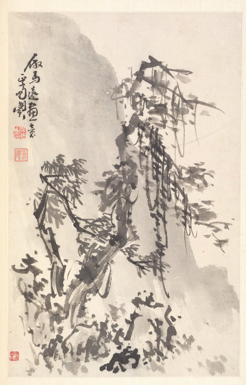 Krajina ve způsobu Ma Yuan, 1788. od Min Zhen