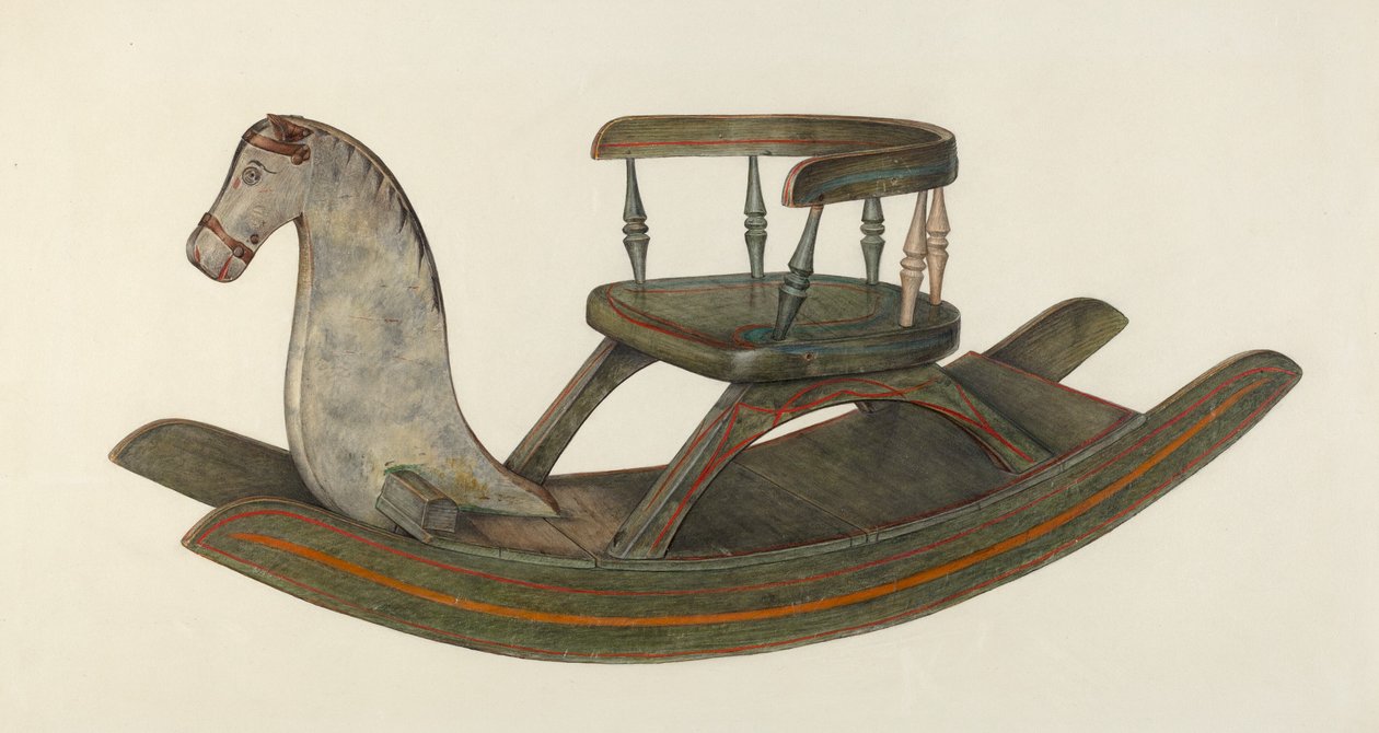 Houpací kůň, c. 1940. od Mina Lowry