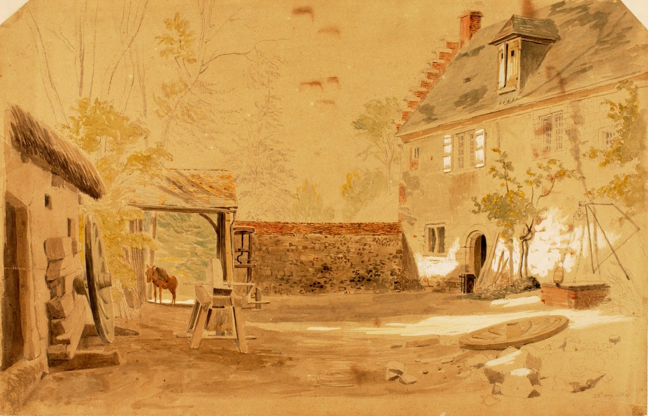 Starověké opatství St. Valery, Francie, 1862. od Miner Kilbourne Kellogg