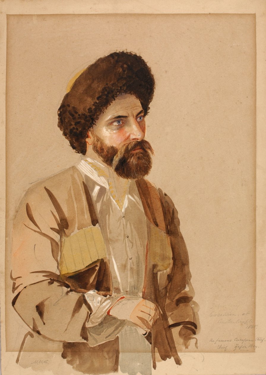 Čerkes v Konstantinopoli, 1845. od Miner Kilbourne Kellogg