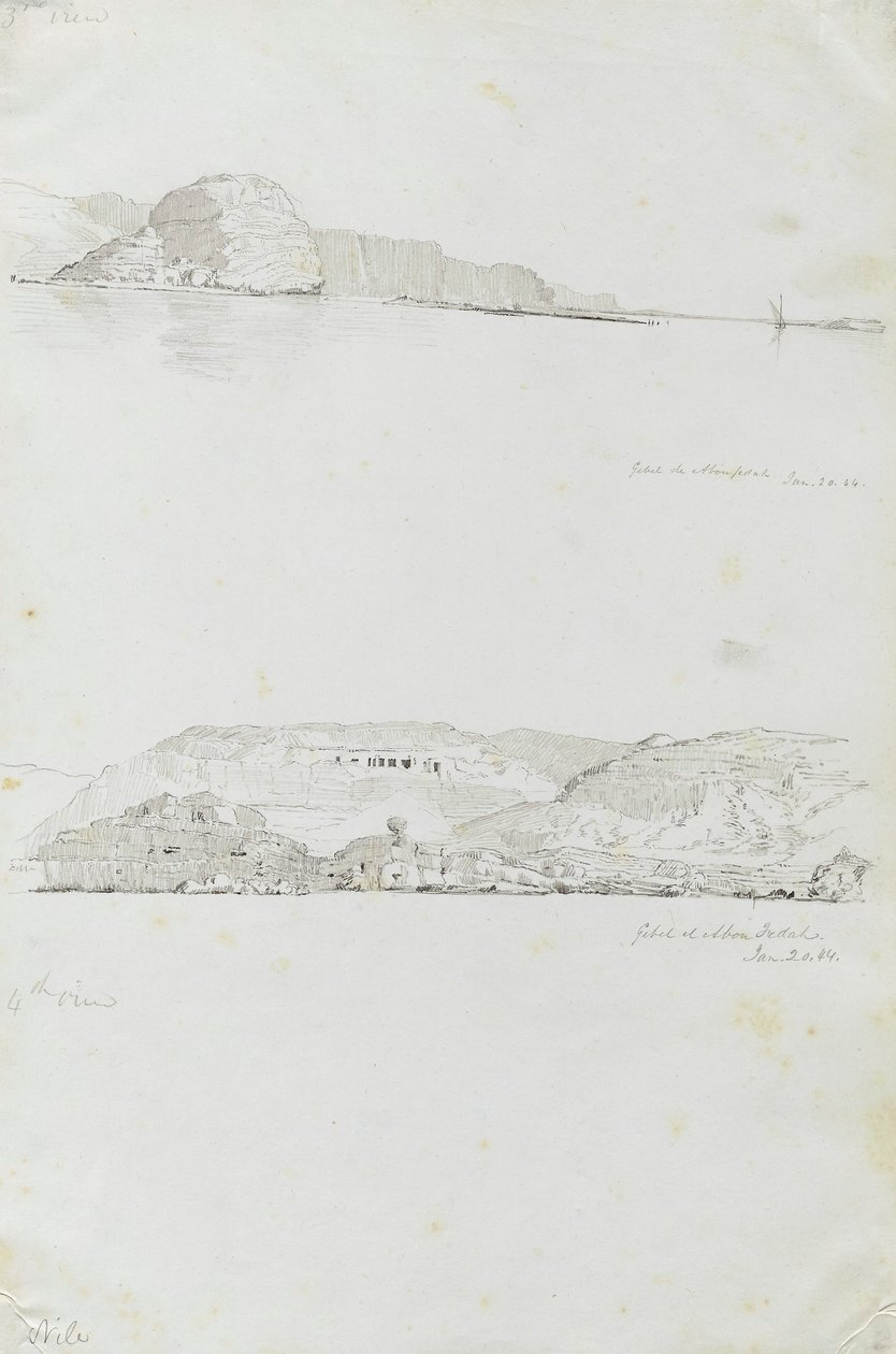 Nil (3. a 4. pohled, Gebel el Fedah) od Miner Kilbourne Kellogg
