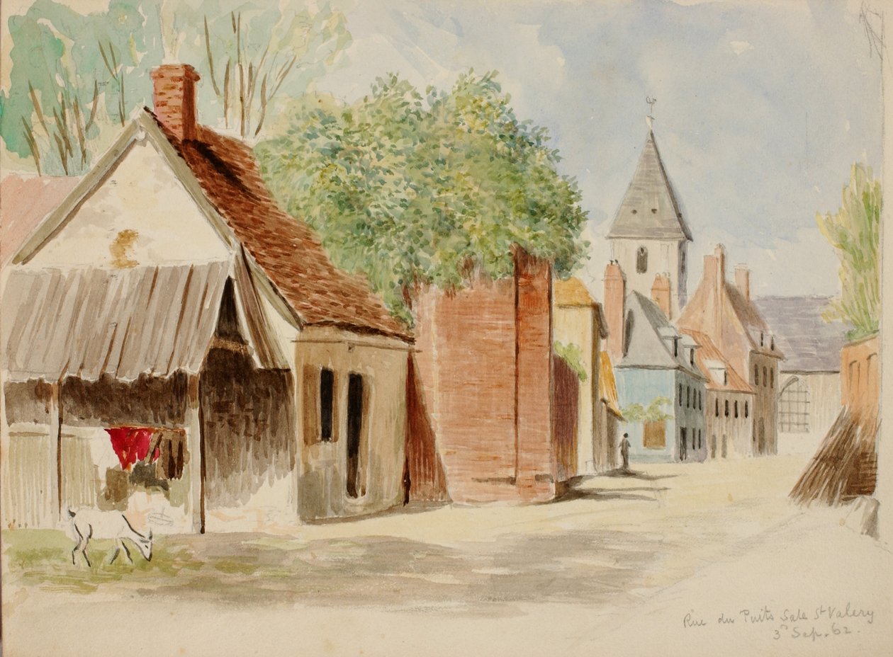 Rue du Puits Sale, St. Valery, 1862. od Miner Kilbourne Kellogg