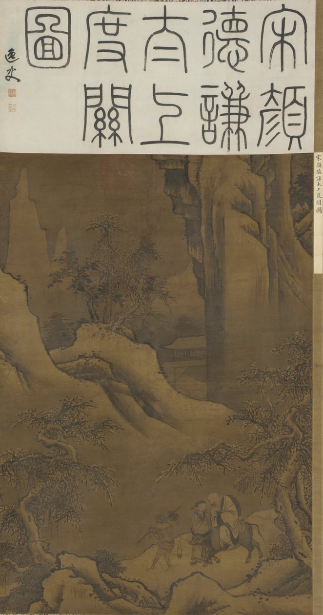 Laozi Crossing the Pass, c.1600 od Ming Dynasty Chinese School