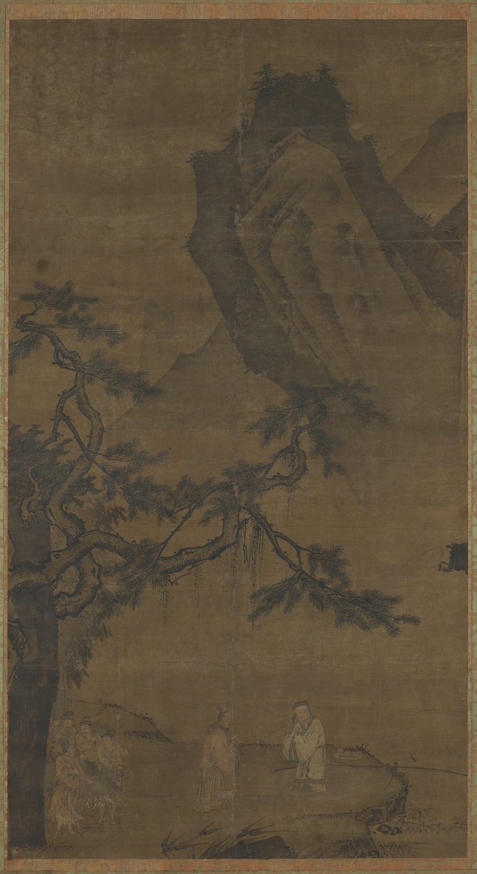 Vyvolání mudrce u řeky Wei od Ming Dynasty Chinese School