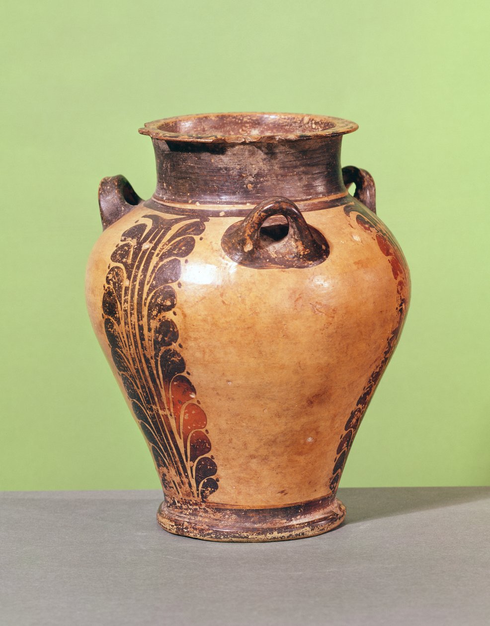 Malý pithos se stylizovaným vzorem listů, 1500-1400 př.nl (keramika) od Minoan