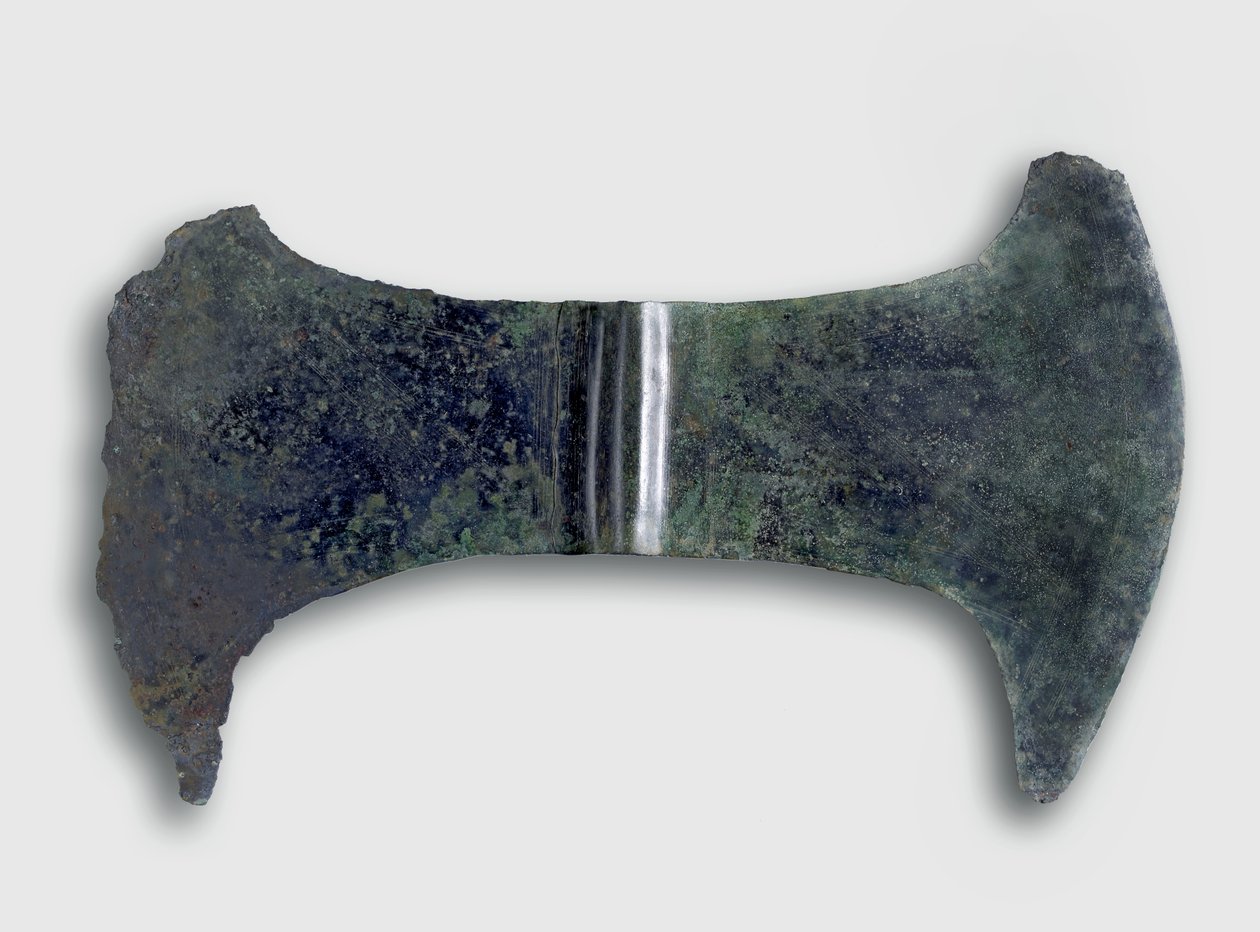 Votivní double-ax, Kréta, c.1700-1500 BC (bronz) od Minoan