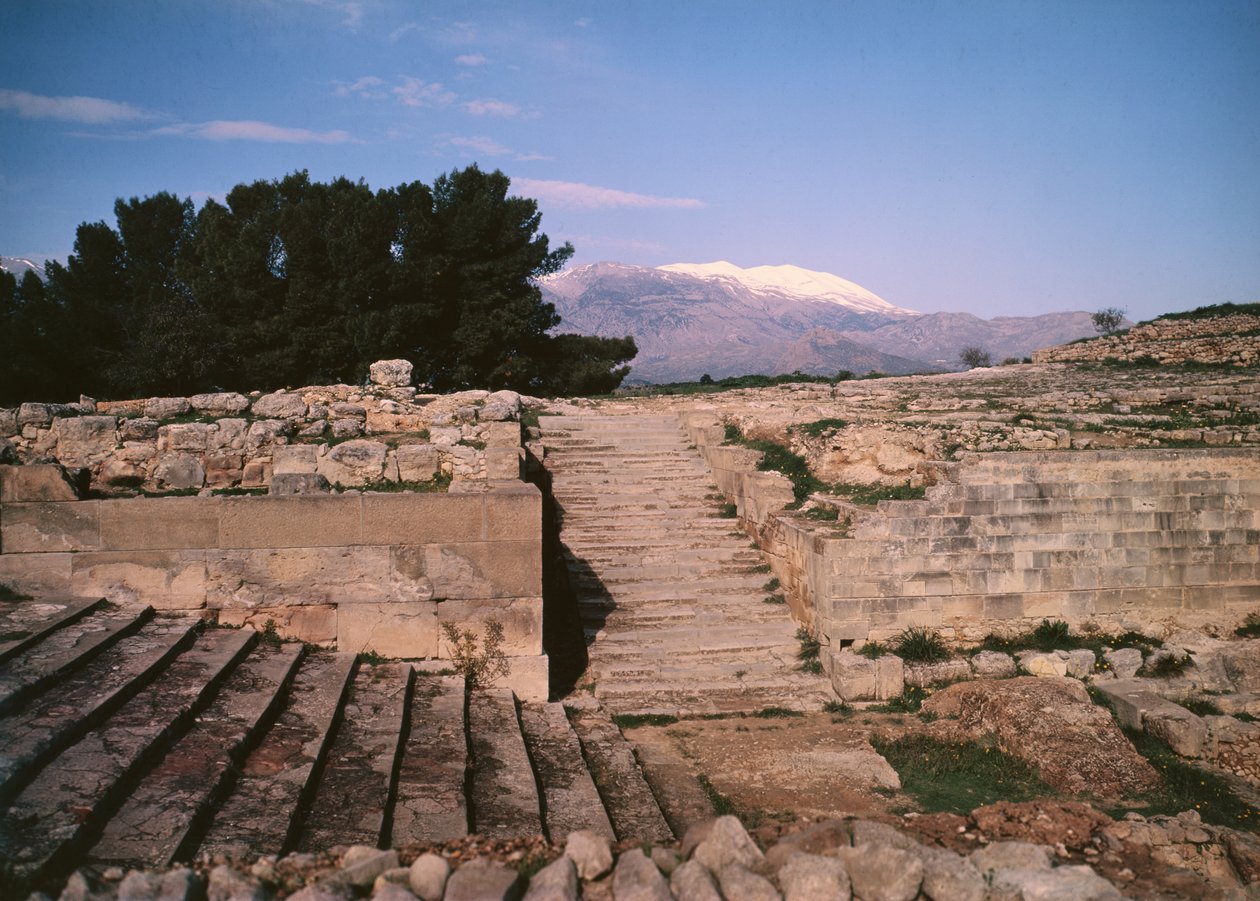 Pohled na palác, cca 1900-1700 př.nl od Minoan