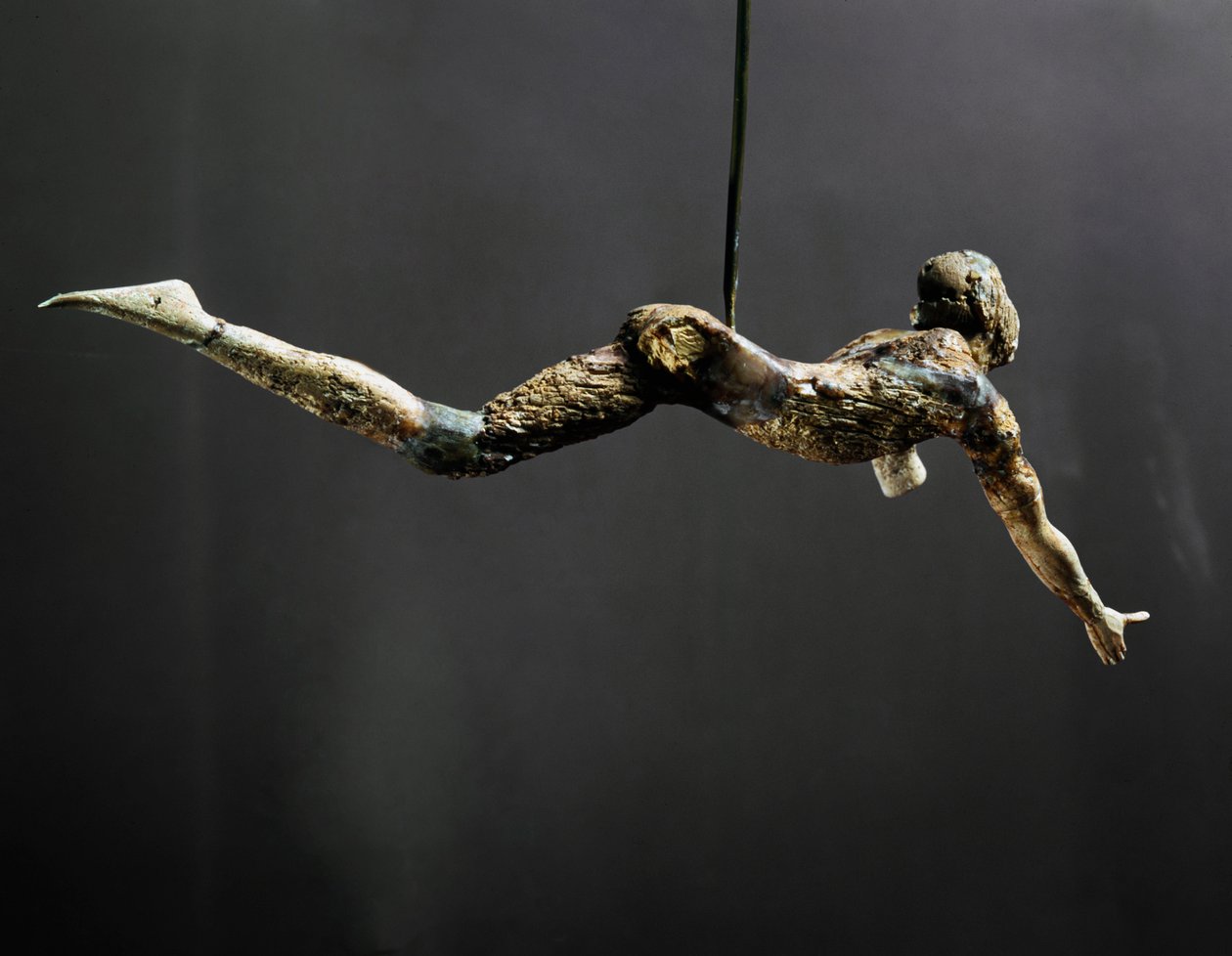 Acrobat (také nazývaný Býčí skokan), figurka ze slonoviny, 1700-1400 př.nl od Minoan