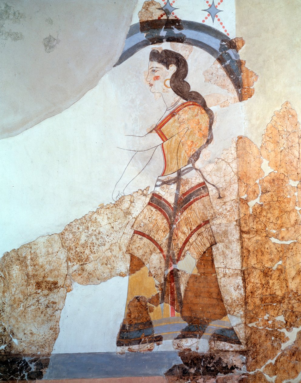 Ženská postava (freska od Minoan
