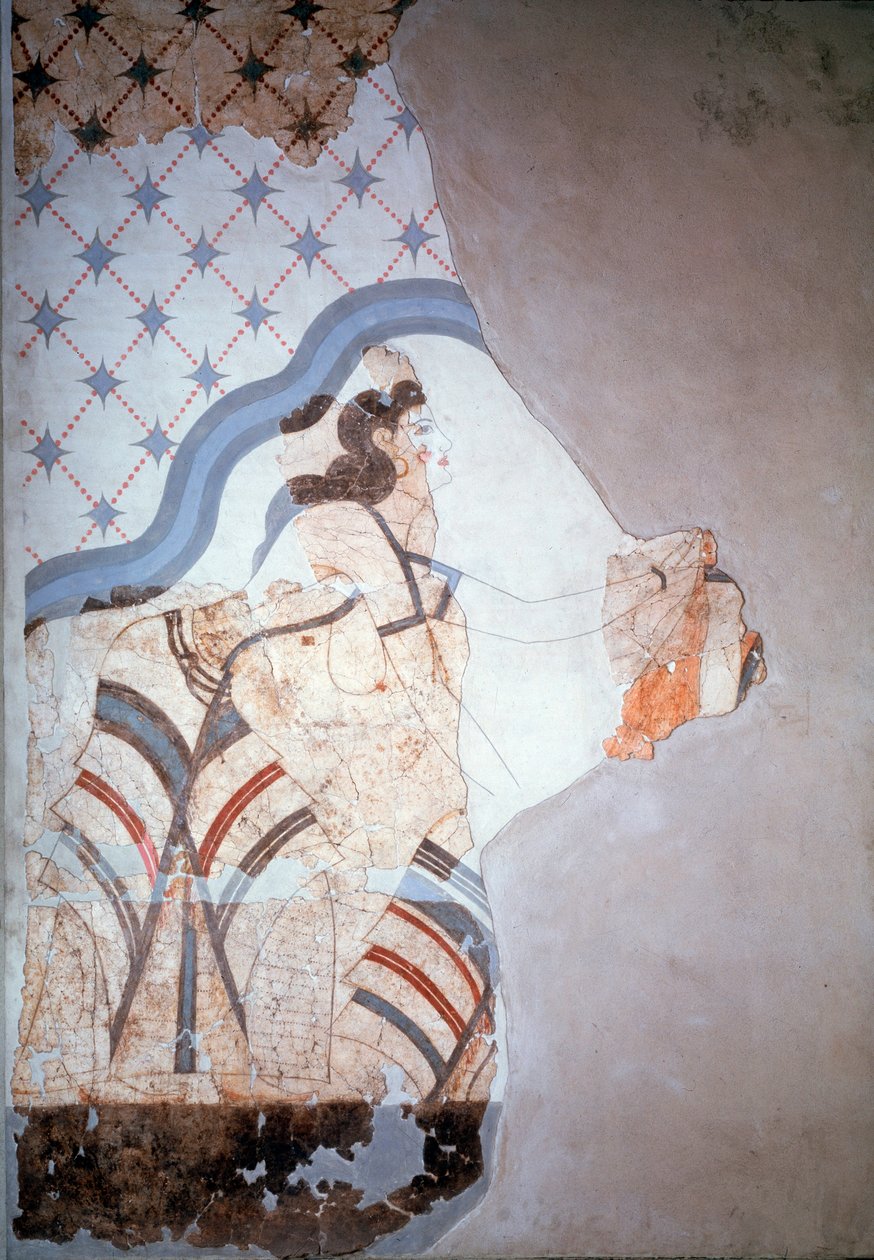Ženská postava (freska od Minoan