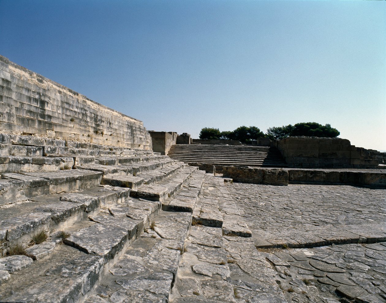 Pohled na ruiny Phaistos, 2700-1200 př.nl od Minoan