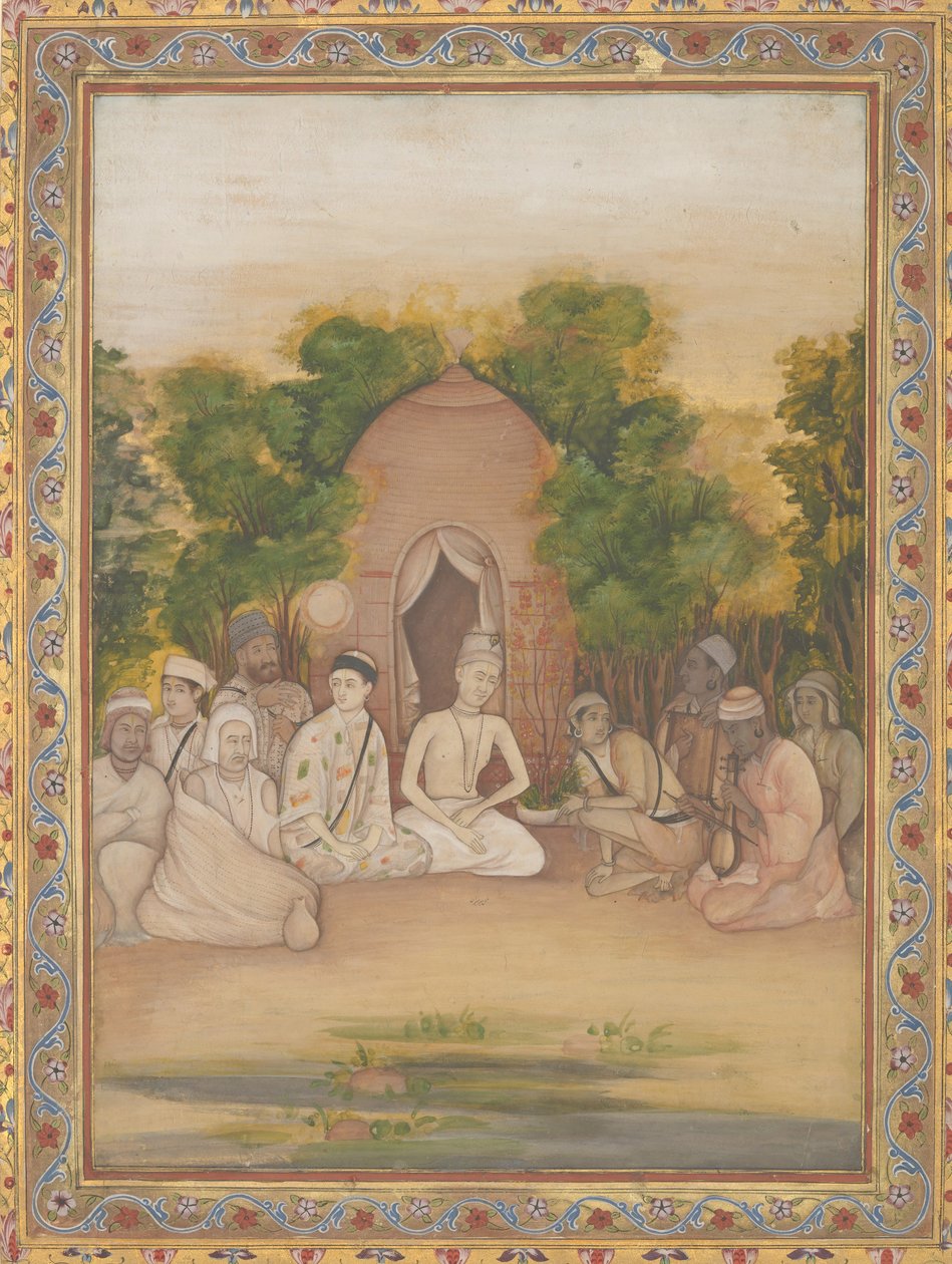 Shromáždění svatých mužů různých vyznání, ca. 1770-75. od Mir Kalan Khan