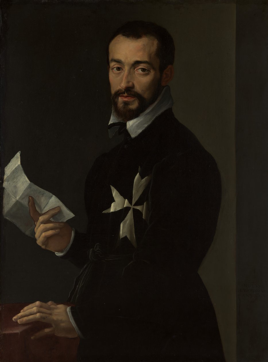 Portrét maltézského rytíře, pravděpodobně Fra Jacopo Salviati, 1566. od Mirabello Cavalori