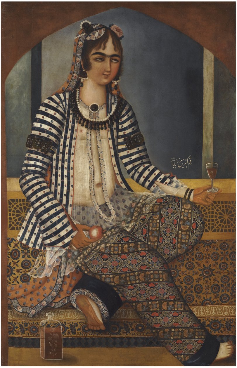 Portrét dámy od Mirza Baba