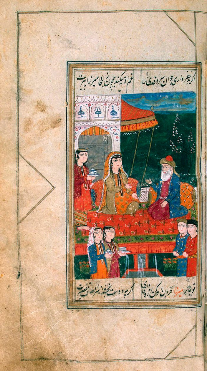 Miniatura z rukopisu Divan, 1813. od Mirza Khan Kabuli.