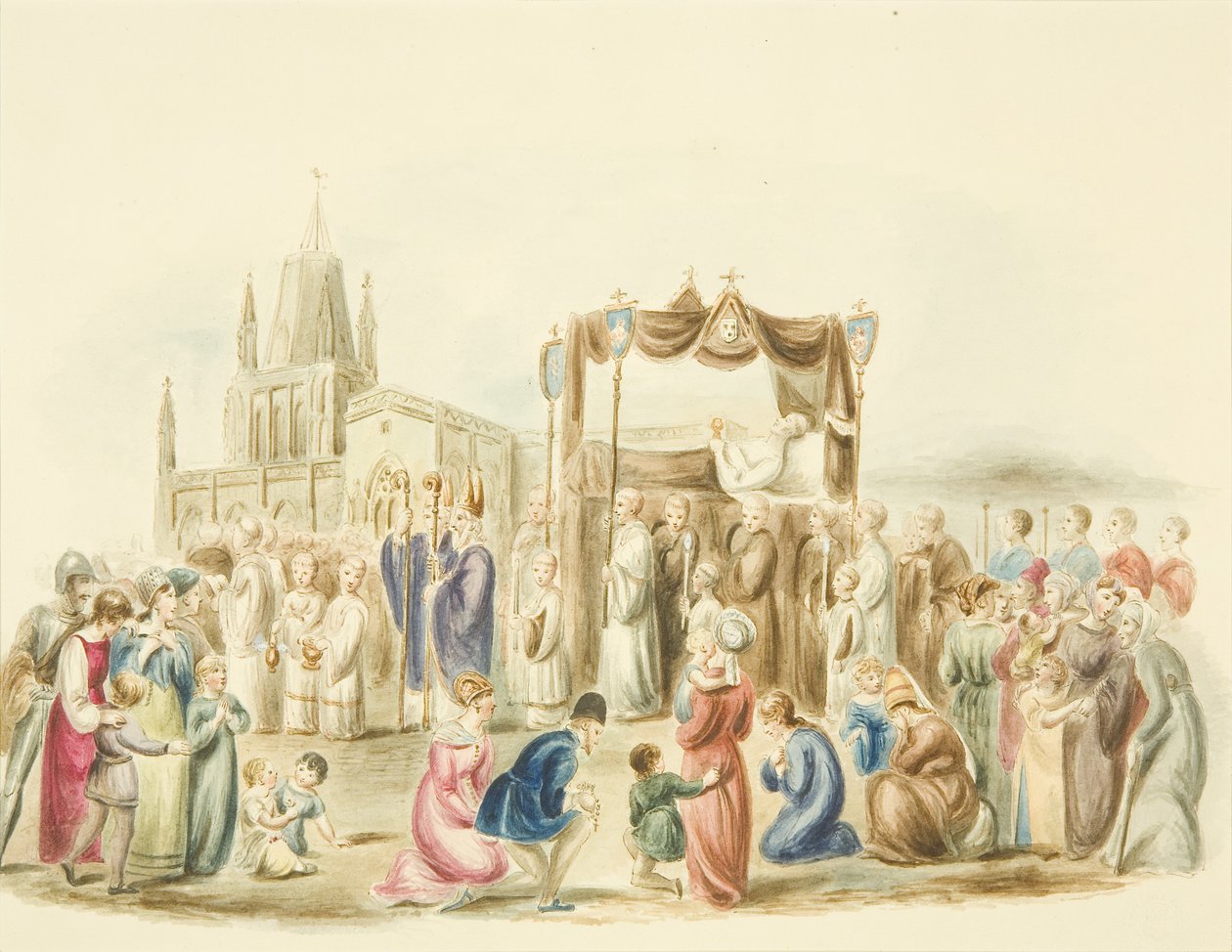 Pohřeb Williama Canyngese u St Mary Redcliffe od Miss Martha Bird