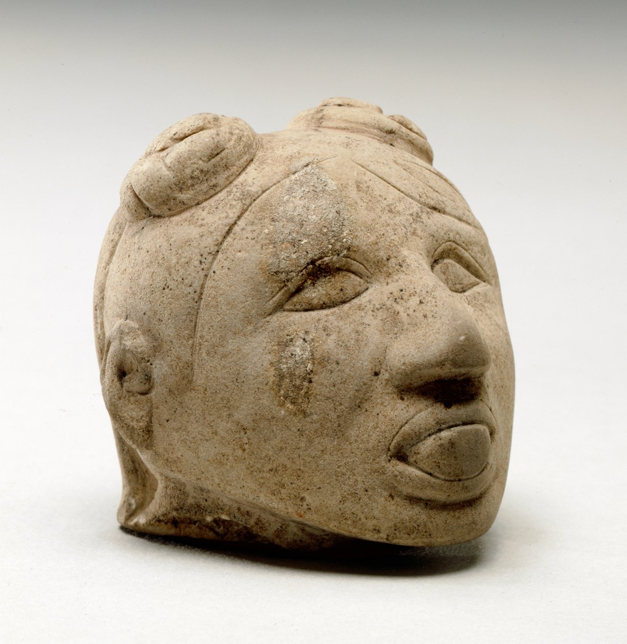 Mužská hlava, Natchez, 1200-1500 od Mississippian culture