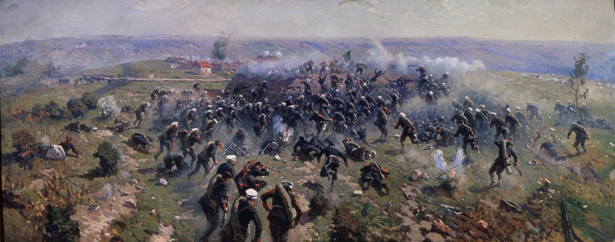 Bitva u Gorniho Dubníku 24. října 1877, 1914 od Mitrofan Borisovich Grekov