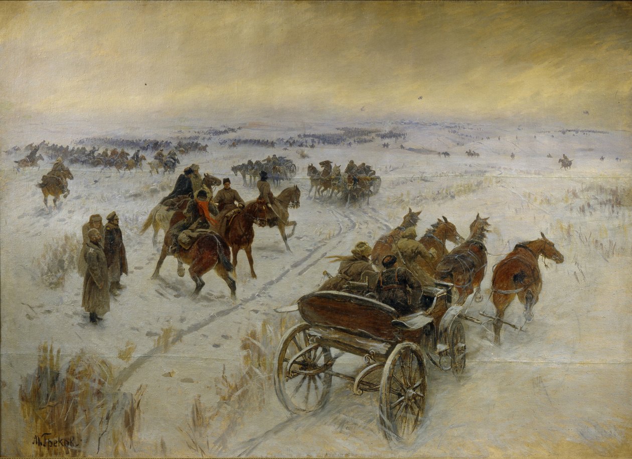 Bitva u Jegorlykské, 1928-1929 od Mitrofan Borisovich Grekov