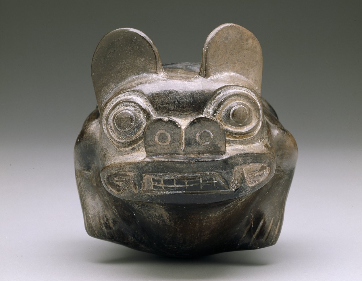Kompozitní miska pro zvířata, rané přechodné období, fáze I-II Moche, cca 1-200 n. l. (keramika) od Moche Moche