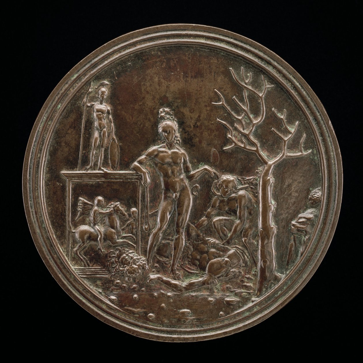 David triumfoval nad Goliášem, 1507 nebo dříve. od Moderno