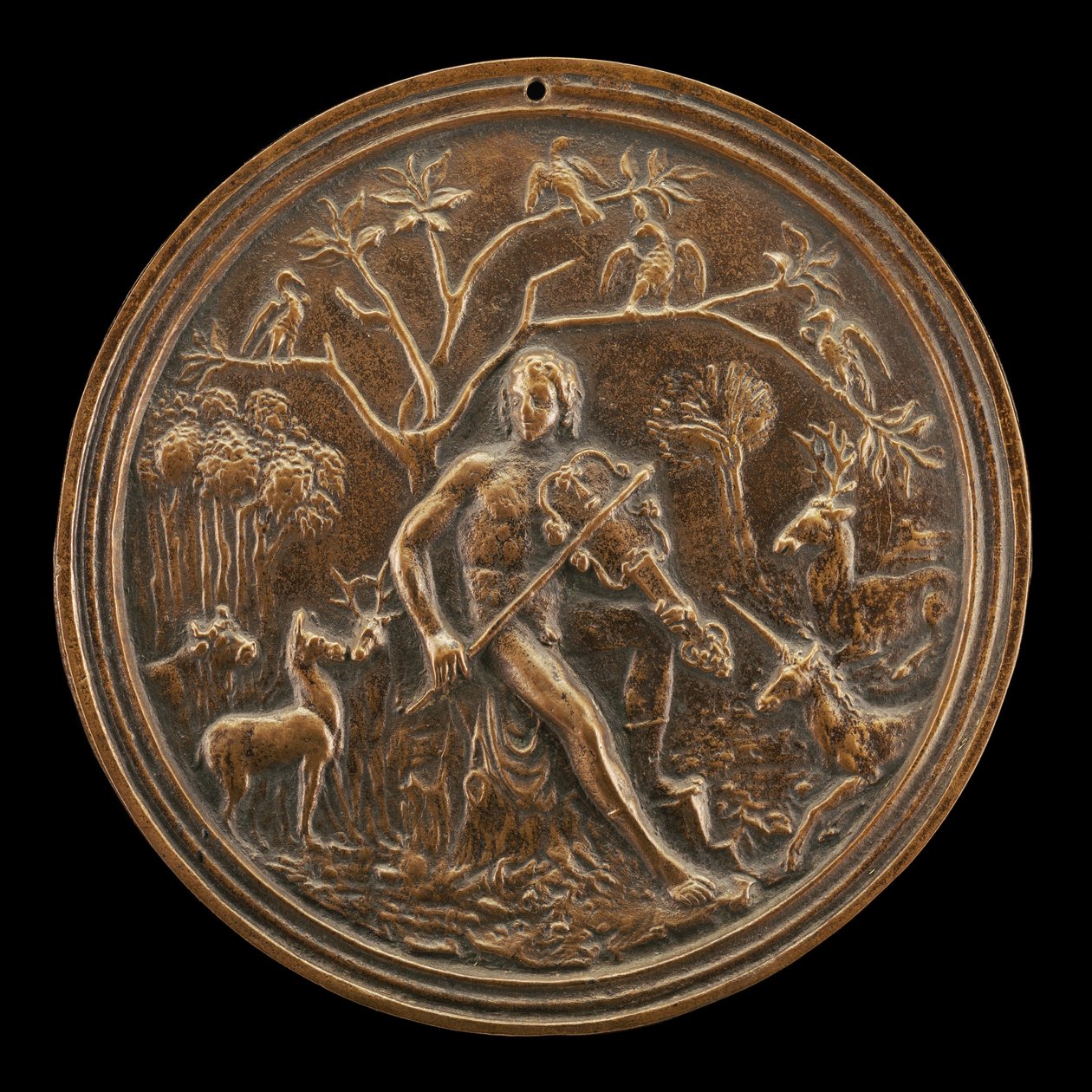 Orpheus Charming the Beasts of the Fields, konec 15. - začátek 16. století. od Moderno