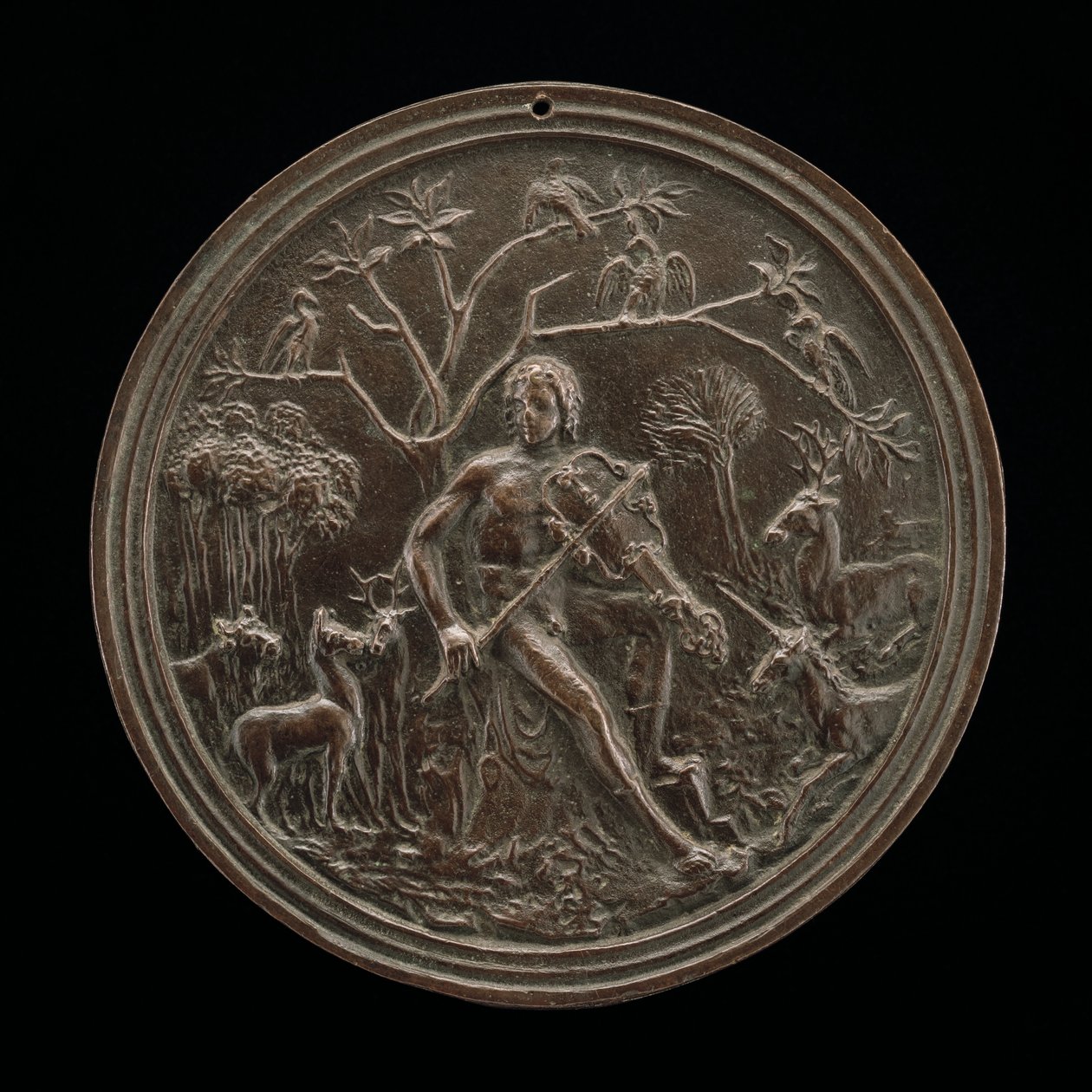 Orpheus Playing to the Animals, konec 15. - začátek 16. století. od Moderno