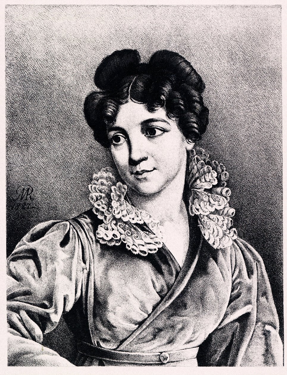 Portrét hraběnky Praskovje Petrovna Kutaisové 1784-1870, 1827 od Modest Dmitryevich Rezvoy
