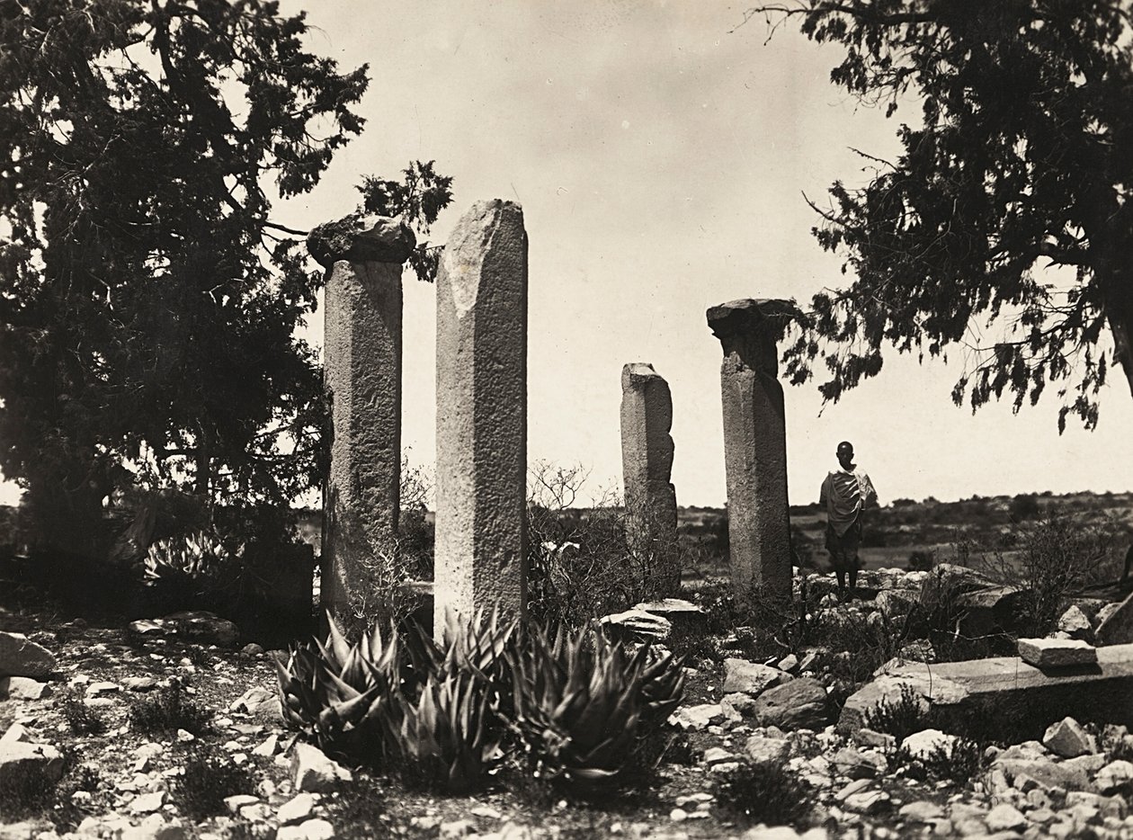 „Budování říše“ ve fašistickém věku: Axum zůstává v Cohaitu, 09.05.1936 (černobílá fotografie) od Modestino Baldinetti
