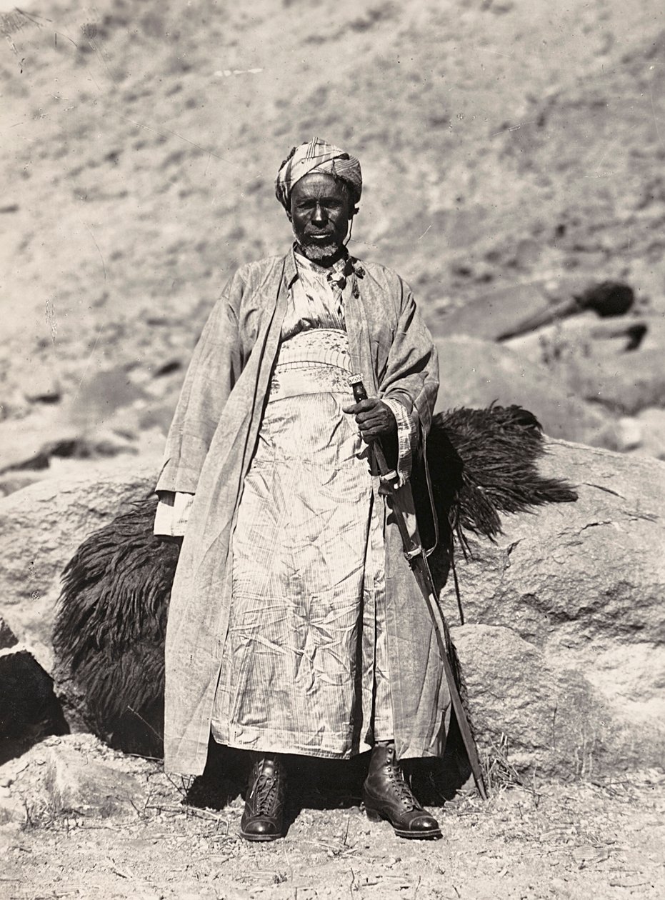 Budování říše v době fašismu: muslimský náčelník, 09/05/1936 (čb foto) od Modestino Baldinetti