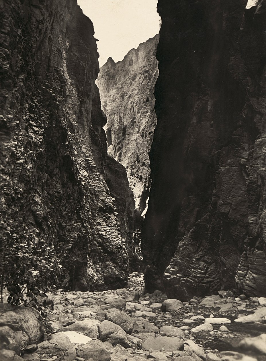 „Budování říše“ ve fašistickém věku: rokle v Endeli, 9.5.1936 (černobílá fotografie) od Modestino Baldinetti