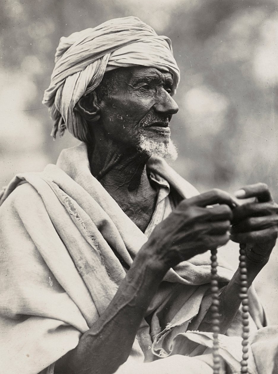 „Budování říše“ ve fašistickém věku: starý muslimský náčelník, 09.05.1936 (černobílá fotografie) od Modestino Baldinetti