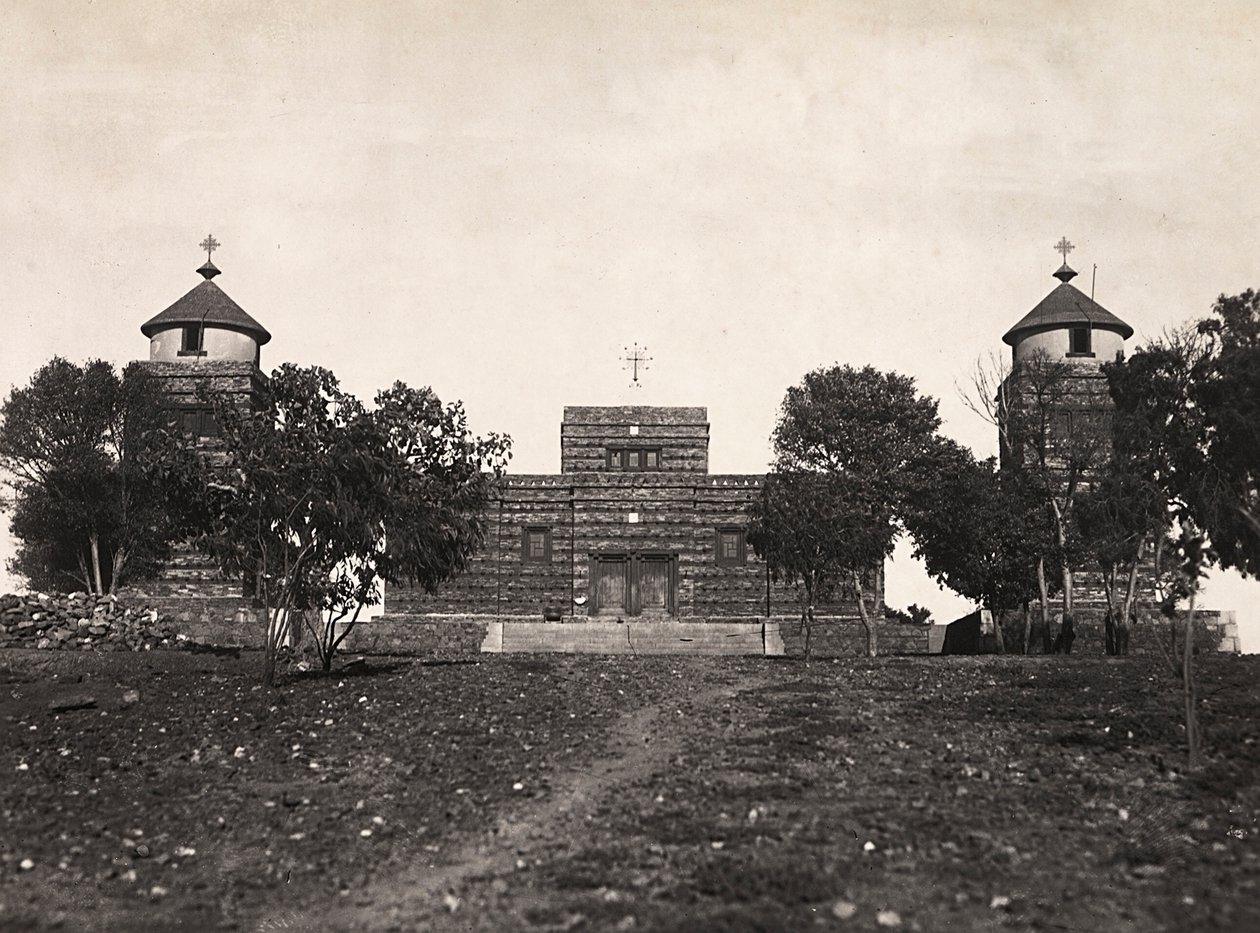 Budování říše v době fašismu: habešský kostel v Asmaře, 9.5.1936 (čb fotografie) od Modestino Baldinetti
