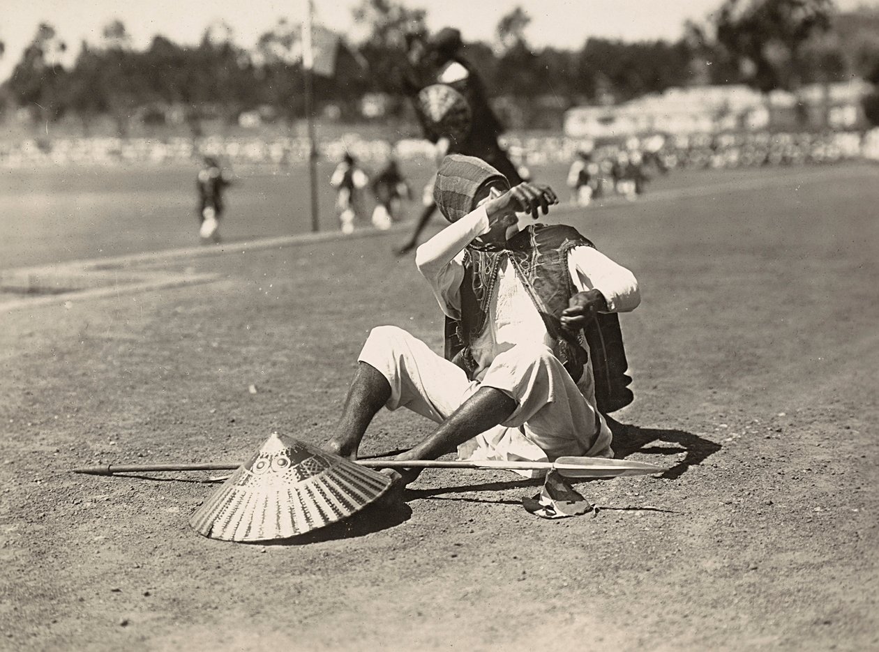„Budování říše“ ve fašistickém věku: detail habešského vzoru, 09.05.1936 (černobílá fotografie) od Modestino Baldinetti