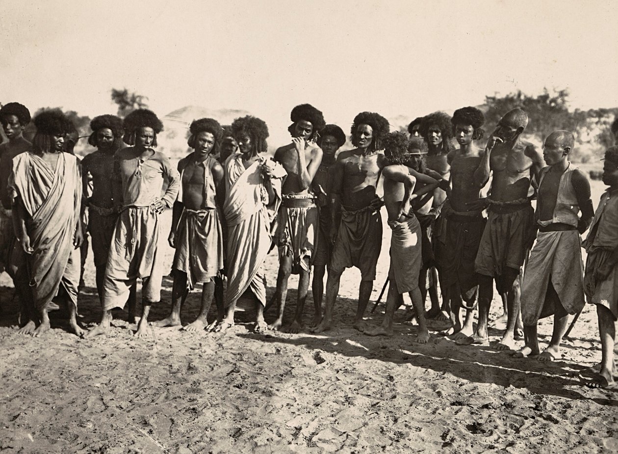 „Budování říše“ ve fašistickém věku: kmen Beni Amer, 09.05.1936 (černobílá fotografie) od Modestino Baldinetti