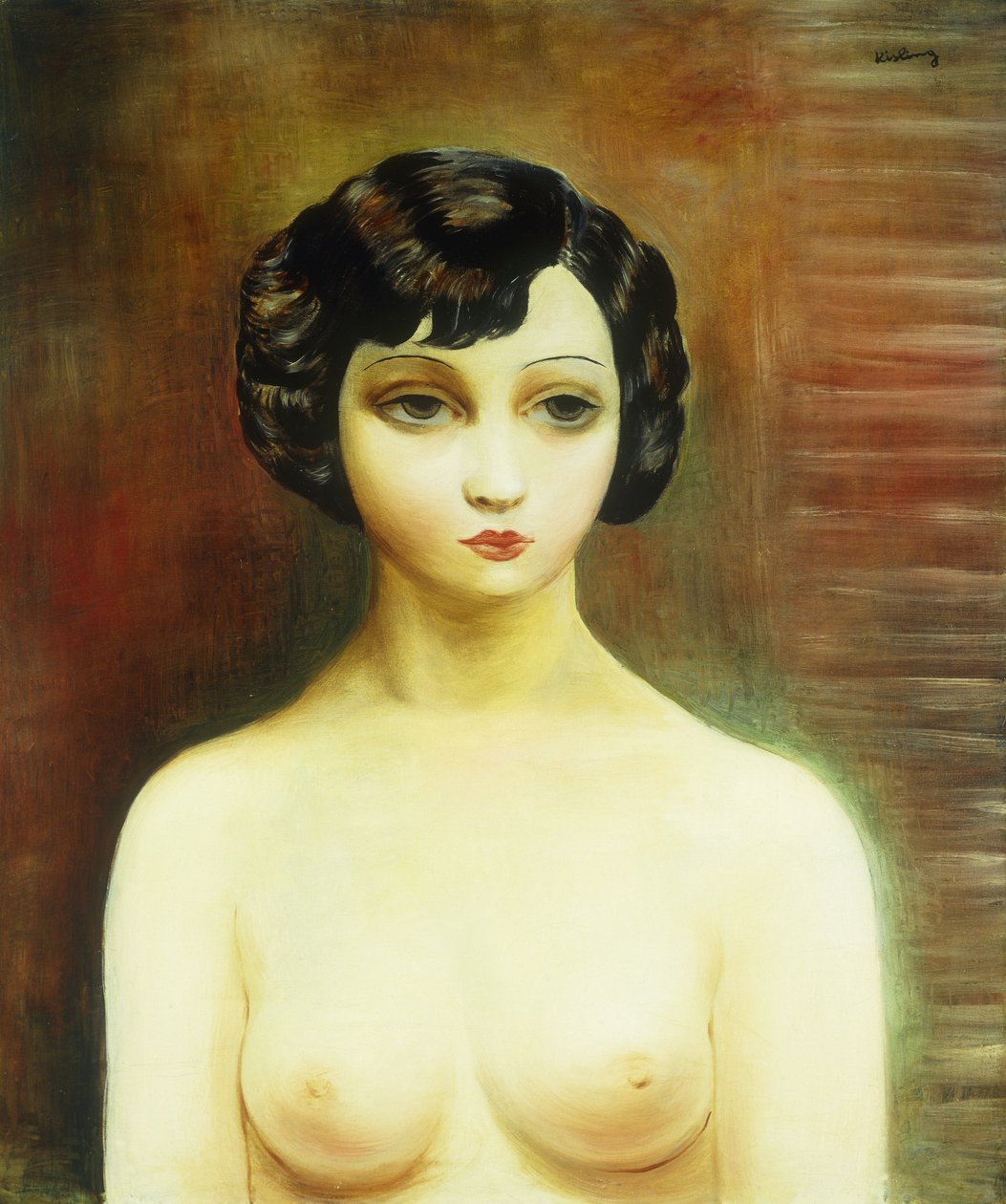 Busta mladé ženy; Buste de Jeune Femme od Moise Kisling