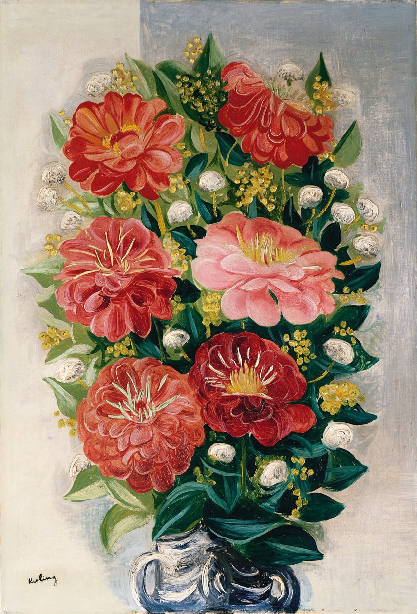 Květiny ve váze (olej na plátně) od Moise Kisling