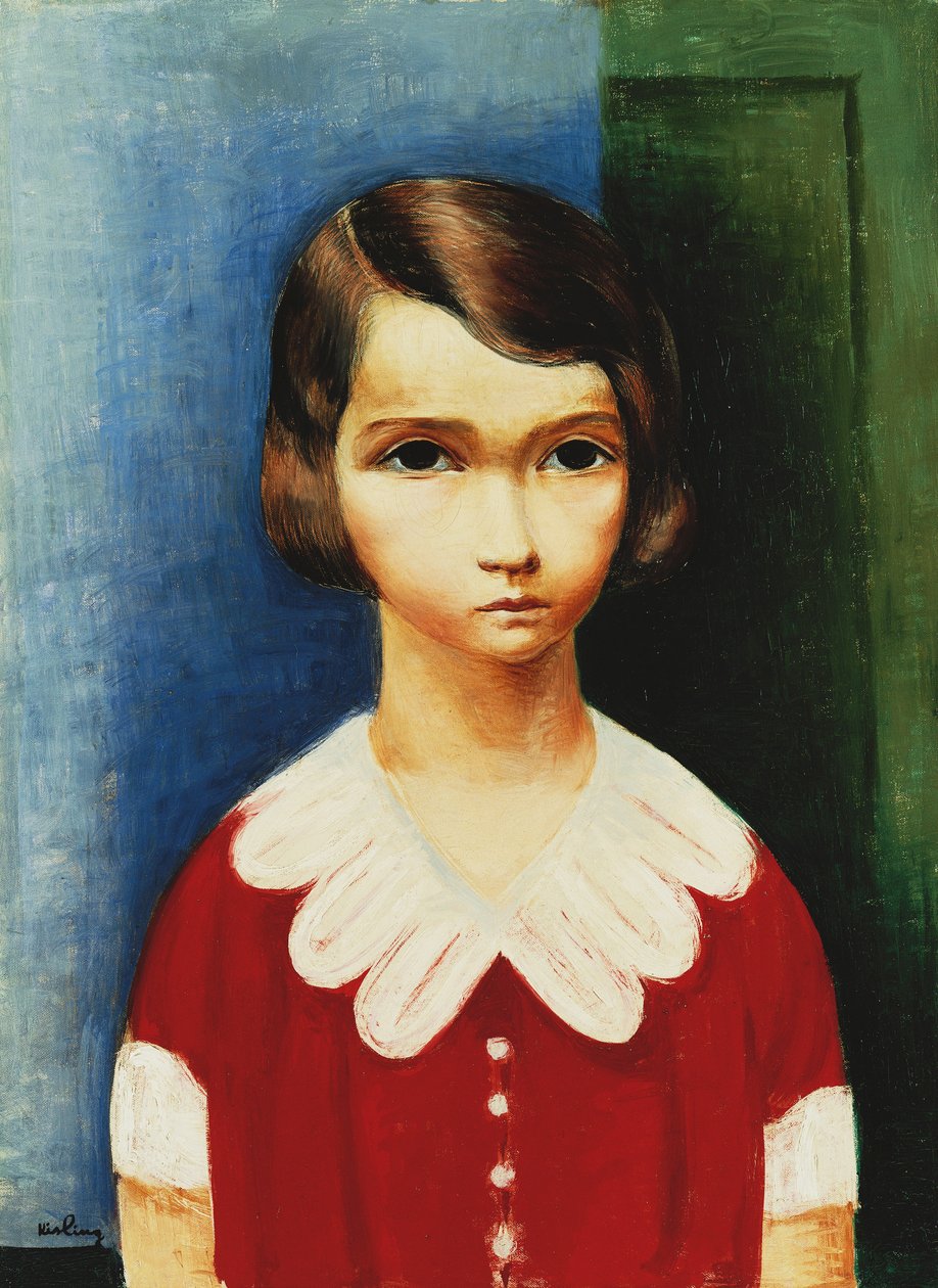Dívka v červené košili od Moise Kisling
