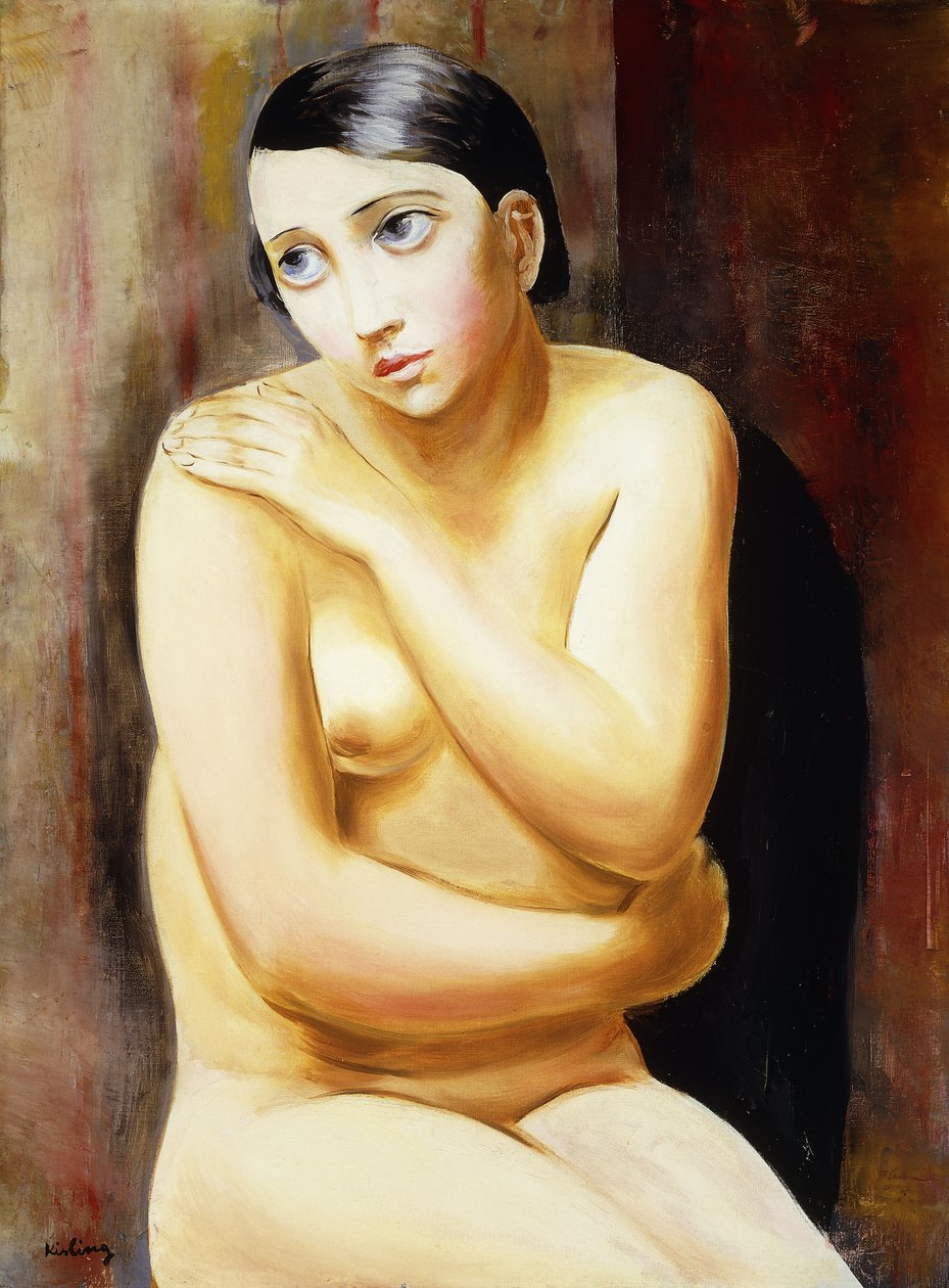 Sedící nahá žena; Femme Nue Assise od Moise Kisling