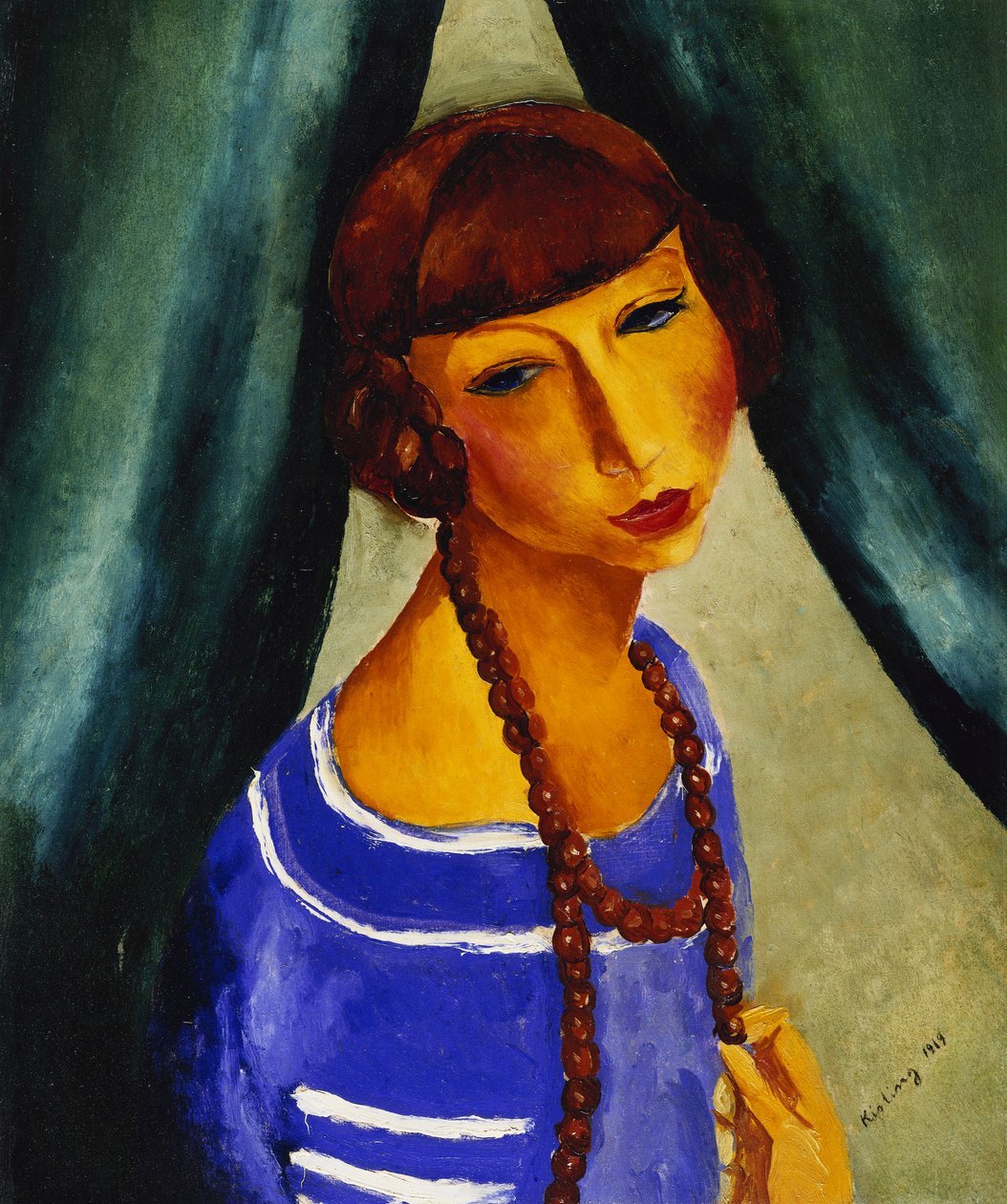 Portrét Margueritte Grosové, švagrové umělce; Portrait de Margueritte Gros, la Belle-Soeur de l