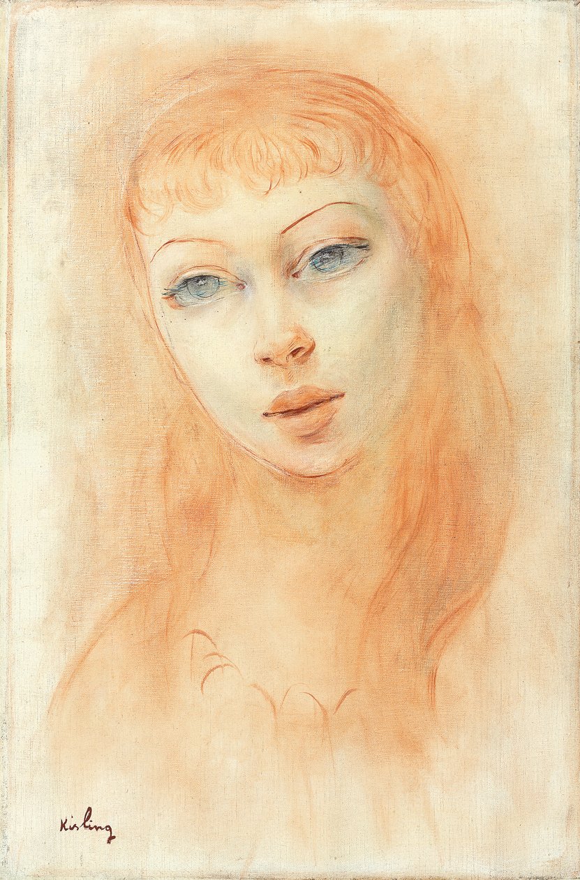 Portrét ženy (olej na plátně) od Moise Kisling