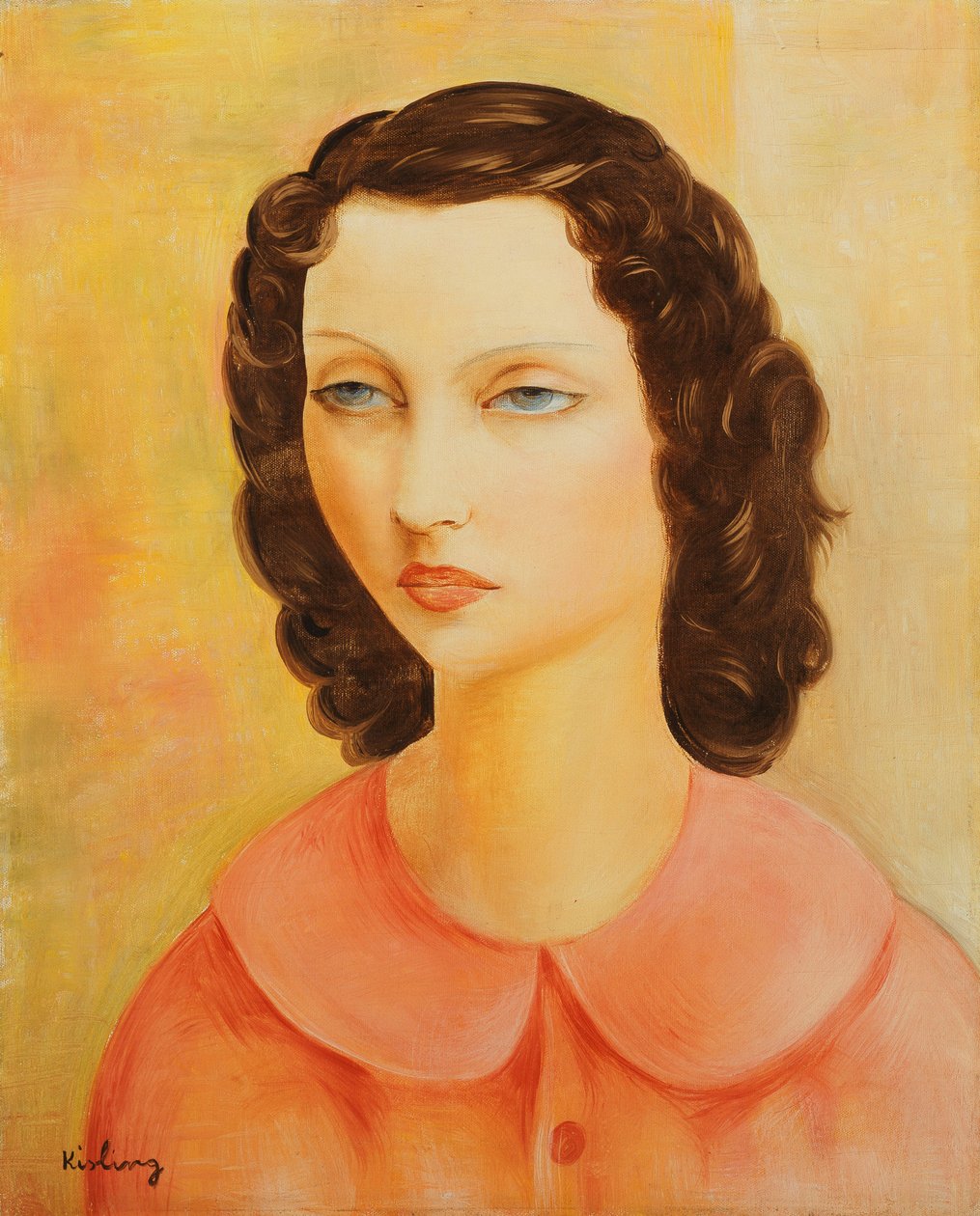 Portrét mladé dívky; Moise Kisling (1891-1953) od Moise Kisling