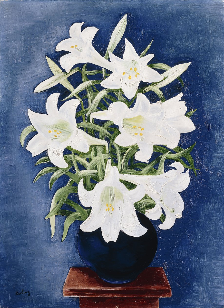 Váza s liliemi; Vase de Lys od Moise Kisling