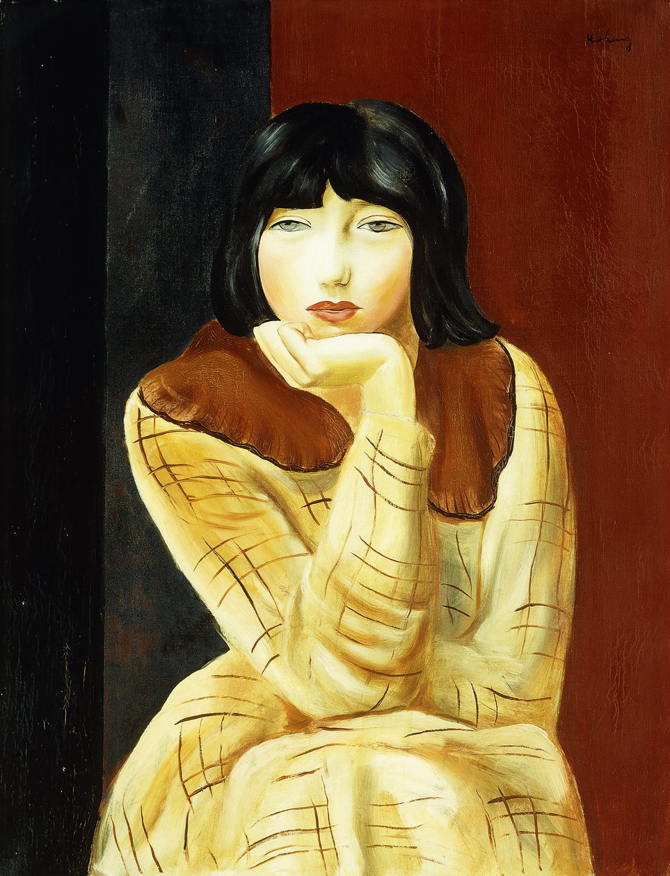 Sedící mladá žena; Jeune Femme Assise od Moise Kisling
