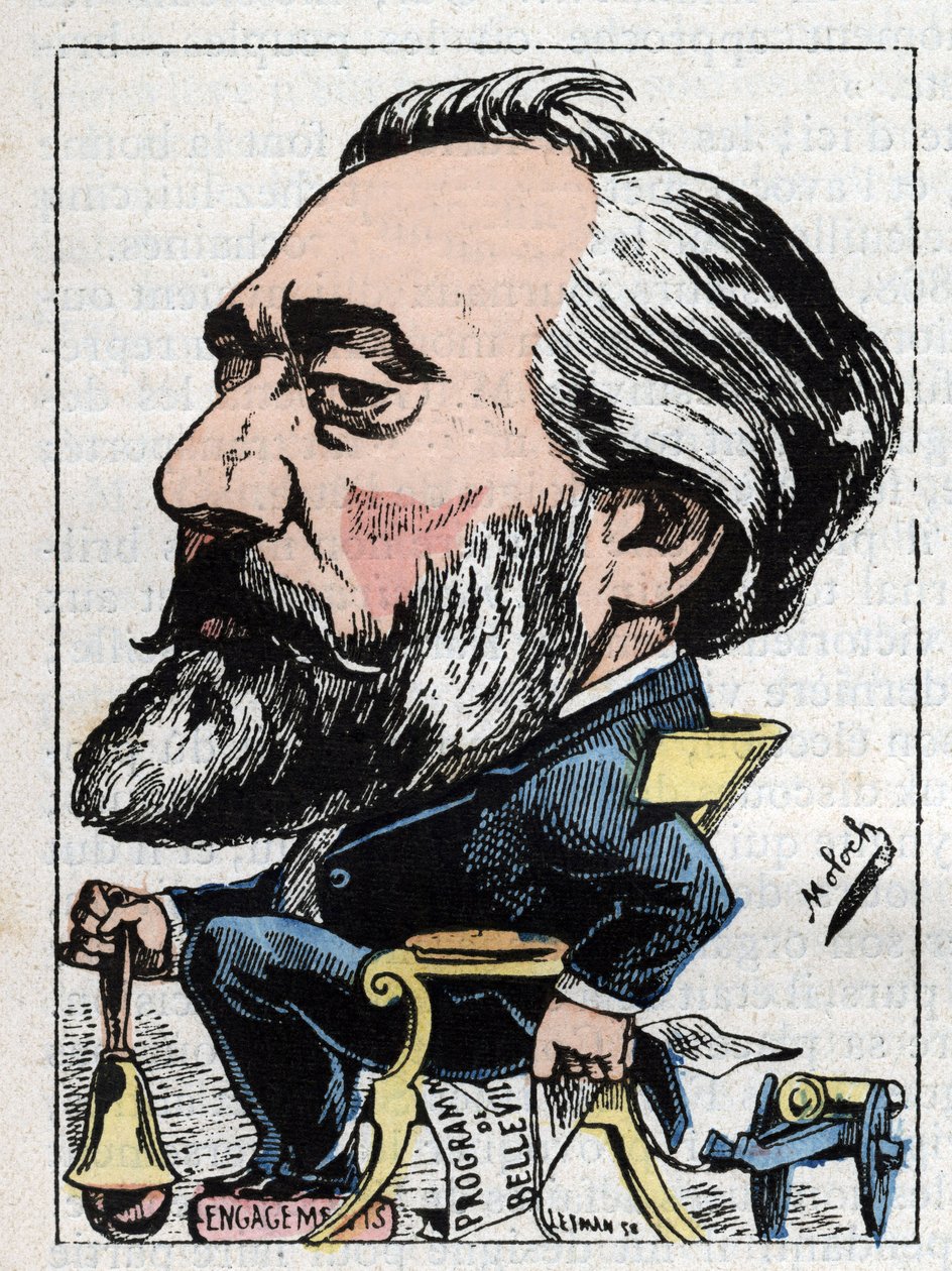 Portrét Leona Gambetty (1838-1882) francouzského politika od Moloch