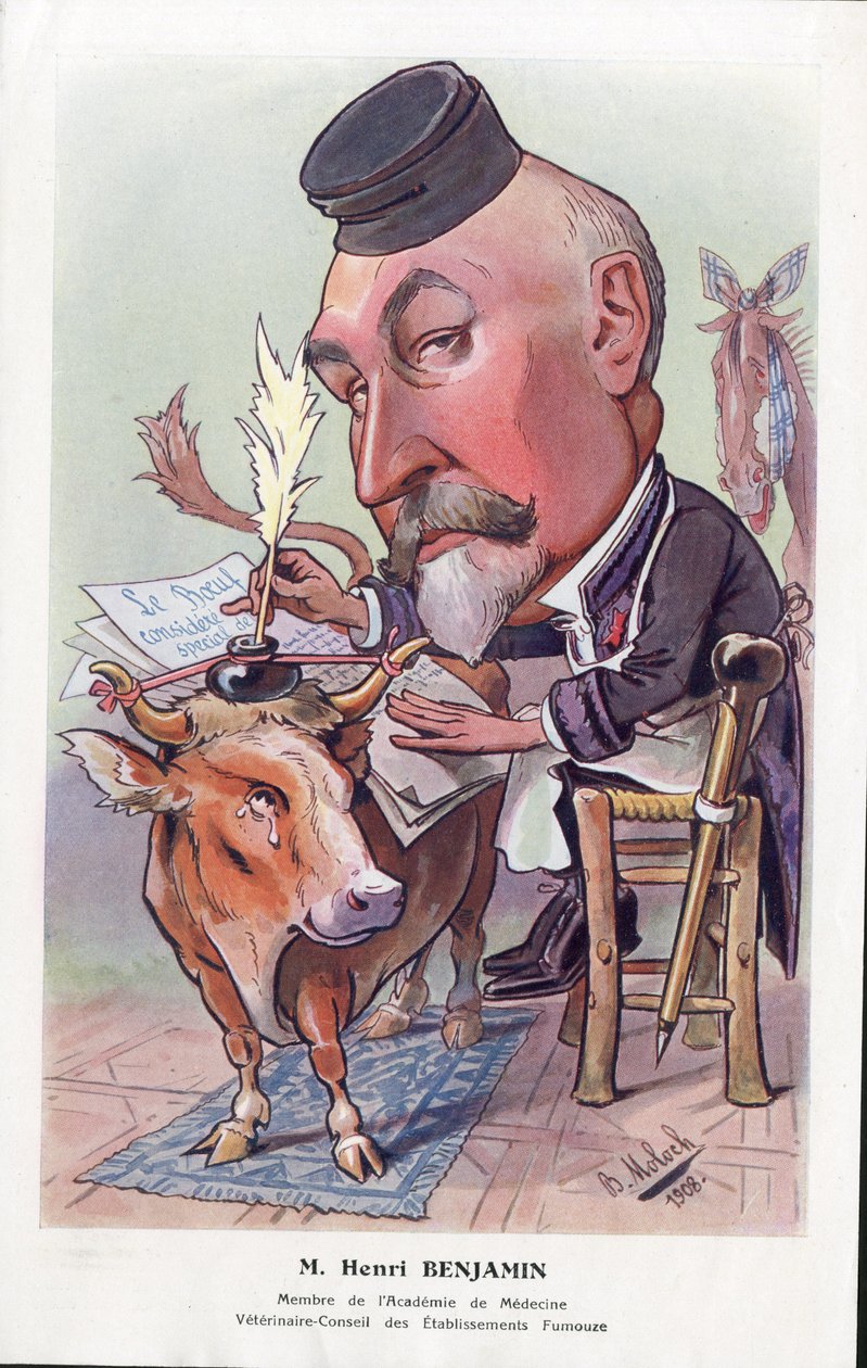 Ilustrace Molocha (1849-1909) v „“ Chanteclair““ od Moloch