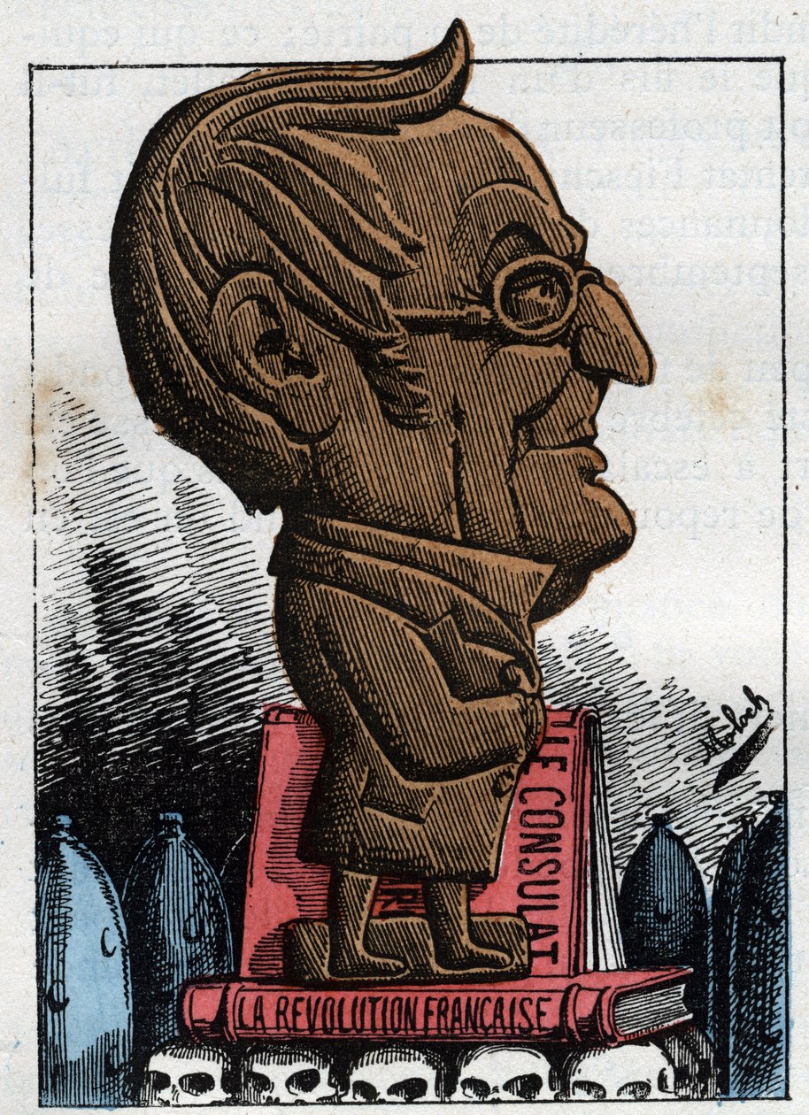Portrét Adolphe Thierse (1797-1877), prezidenta Francouzské republiky od Moloch