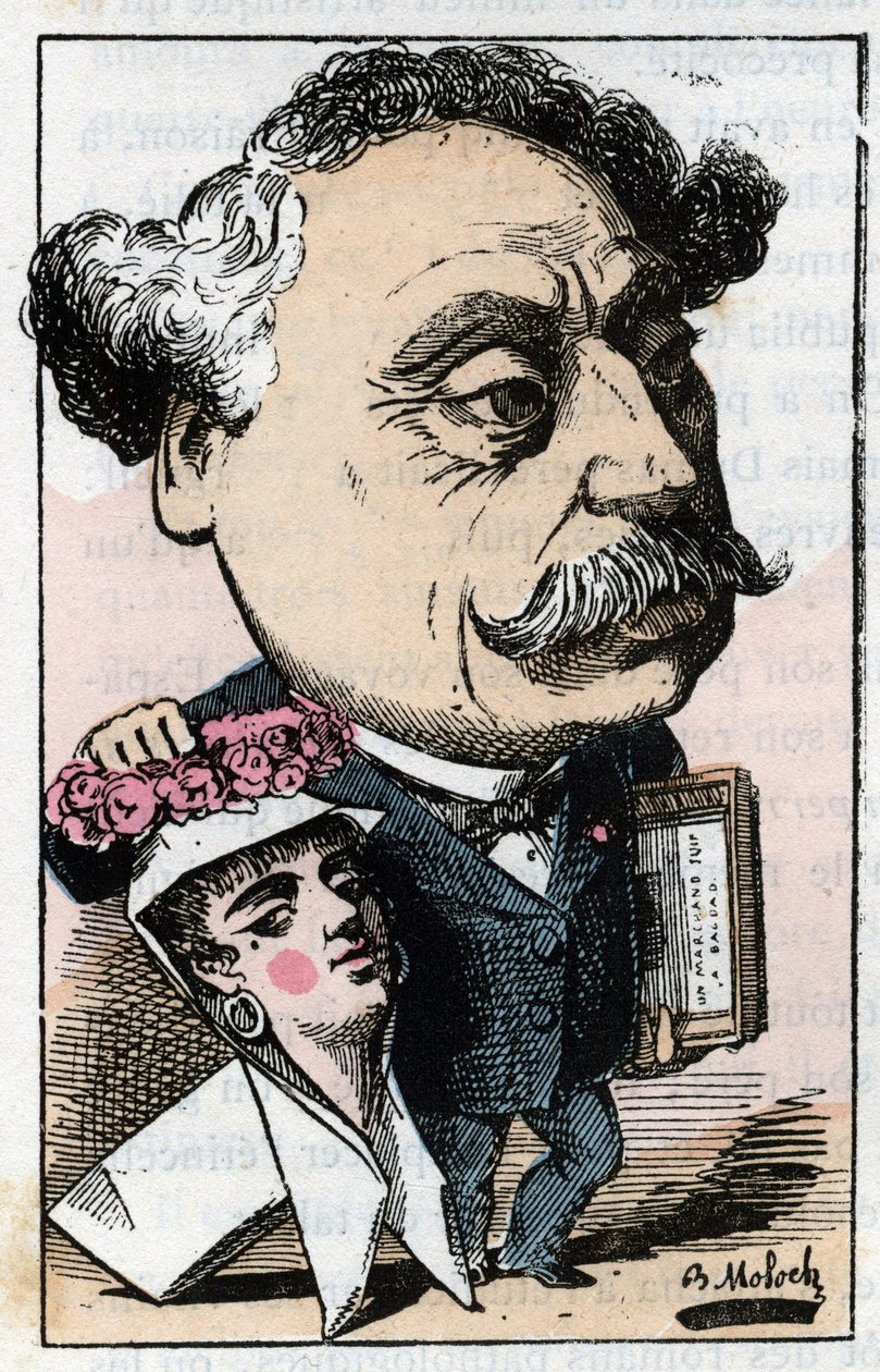 Portrét Alexandra Dumase Jr. (1824-1895) francouzský spisovatel. od Moloch
