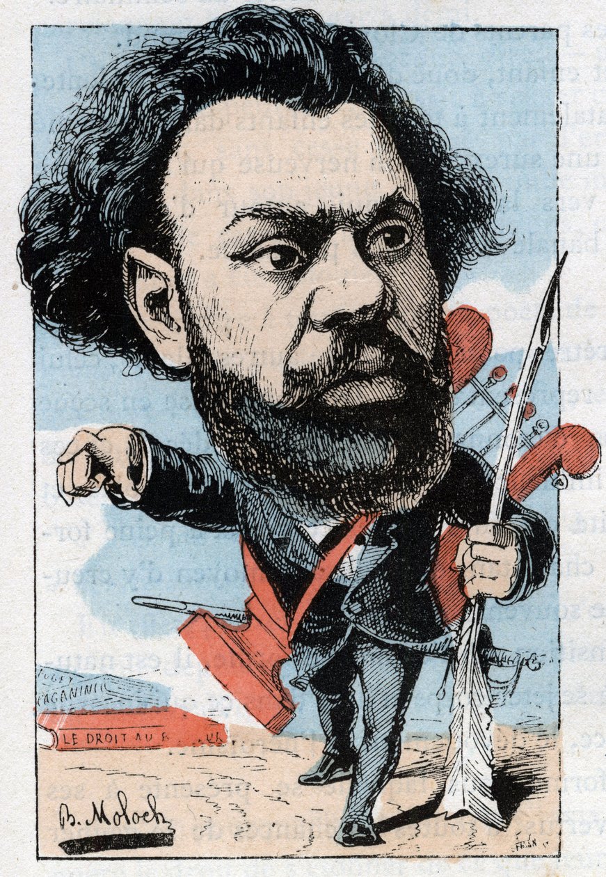 Portrét Clovise Huguese (1851-1907), francouzského básníka a politika od Moloch