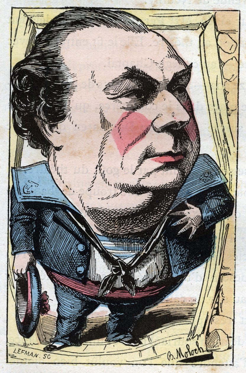 Portrét Francoise Dumainea (1831-1893), francouzského komika od Moloch